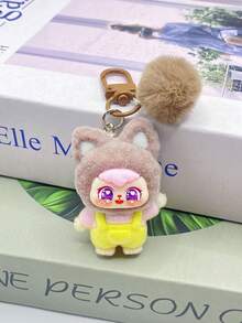 1 pieza/Nuevo gato de felpa ondulante lindo de caliente Doll Color Matching Pendant DIY Bag Llavero Colgante, Llavero de muñeca tridimensional de dibujos animados Llavero de silicona cosido lindo de la pareja Mochila Colgante, Mejor vendido Accesorios para llaves de coche de celebridad/bebé Regalos de fiesta, Amigo cosido Accesorios de coche Llavero de bolso, Llavero de silicona cosido de dibujos animados lindos, Navidad