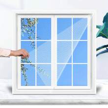 Red de mosquitero autoadhesiva DIY para ventana, cortina de malla anti moscas e insectos con ganchos y cinta adhesiva, fácil de instalar, protector de pantalla, red de para control de plagas en el hogar, decoración del hogar para múltiples ventanas - Multicolor - Ver 7