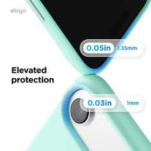 Elago Minimalist Dopamine Magnetic Liquid Silicone Case For IPhone Air, Compatible With MagSafe, Liquid Silicone Material, Protective Cover, Shockproof, Slim Phone, Fashion, Velvet - For Men, For Women, Luxury, Fashion, High Quality - Bầu trời xanh biếc - Xem 9