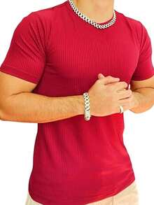 Summer Slim Fit No Workout - 紅色 - 查看 2