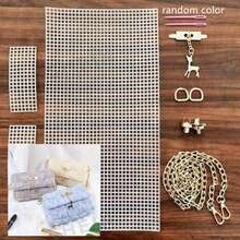 6pcs Plastic Net Accessory Set, DIY Weaving Materials & Tools, Helpful For Making Handbags, Tote Bags, Canvas Bags - White - View 12