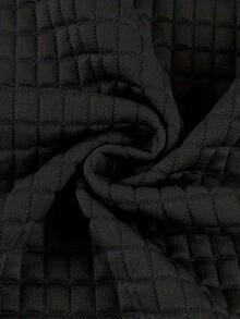 Valentine Outfits For Women Clothes Must Valentine's Day Casual Solid Color Knitted Long Sleeved Regular Slim Fit Women's Top Fashionable Printed Round Neck Casual Top Pocket Simple And Elegant Sports Hoodie Daily Casual 2025 Autumn And Winter Drawstring Hooded Jacquard Shoulder Casual Knitted Comfortable Hoodie Loose Fit - Black - View 6