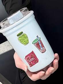 SCXXBSW 50 miếng dán Graffiti hoạt hình đồ ăn thây ma dùng trang trí sổ tay, cốc nước, sổ tay, hành lý - Nhiều màu - Xem 10