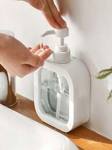 1 bình đựng xà phòng lỏng 300ml có thể tái sử dụng, chai có thể tháo rời và tái sử dụng, bình bơm xà phòng nhà tắm dung tích lớn, dễ đổ đầy, bình đựng xà phòng trong suốt, chai đựng sữa dưỡng thể để bàn, bình đựng nước rửa tay nhà tắm có thể tái sử dụng, hộp rỗng di động, thích hợp đựng dầu gội, dầu xả, sữa tắm, xà phòng rửa tay, đồ dùng học tập. - Nhiều màu - Xem 2