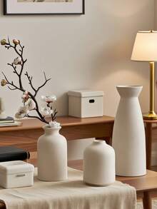 1 pièce/3 pièces Vase simple décoration de bureau, décoration de maison moderne bohème de style fermier. Vases de décoration avec herbe de la pampa et fleurs séchées. Décorations créatives pour étagères à livres, tables, étagères. Petits vases bohèmes avec fleurs de la pampa pour table à manger, salon, bureau, entrée, chambre à coucher