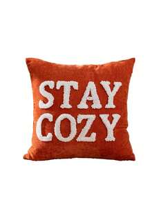 1pc/2pcs Pumpkin Pattern Embroidered Pillow Cover, Daily Home Use Bedroom Headboard Cushion Cover, Living Room Sofa Car Pillow Case, Halloween Christmas New Year Outdoor Garden Home Textile Decorative Pillow Covers, 45*45cm, Without Core Christmas Decorations Christmas Decoration Christmas Decorations Home Room Decor Home Decor