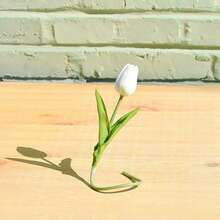3/5/10/150pcs 13.77 Inch Artificial Tulip Flowers Decor For Home, Living Room, Bedroom, Vibrant And Lifelike Fake Tulip Bouquet - Suitable For Elegant Home And Office Decor, Ideal For Special Occasions And Gifts, Perfect For Weddings And Home Decoration. - White - View 6