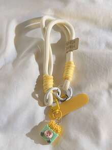 Colgante de teléfono con diseños de tortuga, nube y estrella - Correa de muñeca universal hecha a mano para teléfono, cámara, llaves - Accesorios de llavero con encantos de dibujos animados lindos - Empaque de multicolor