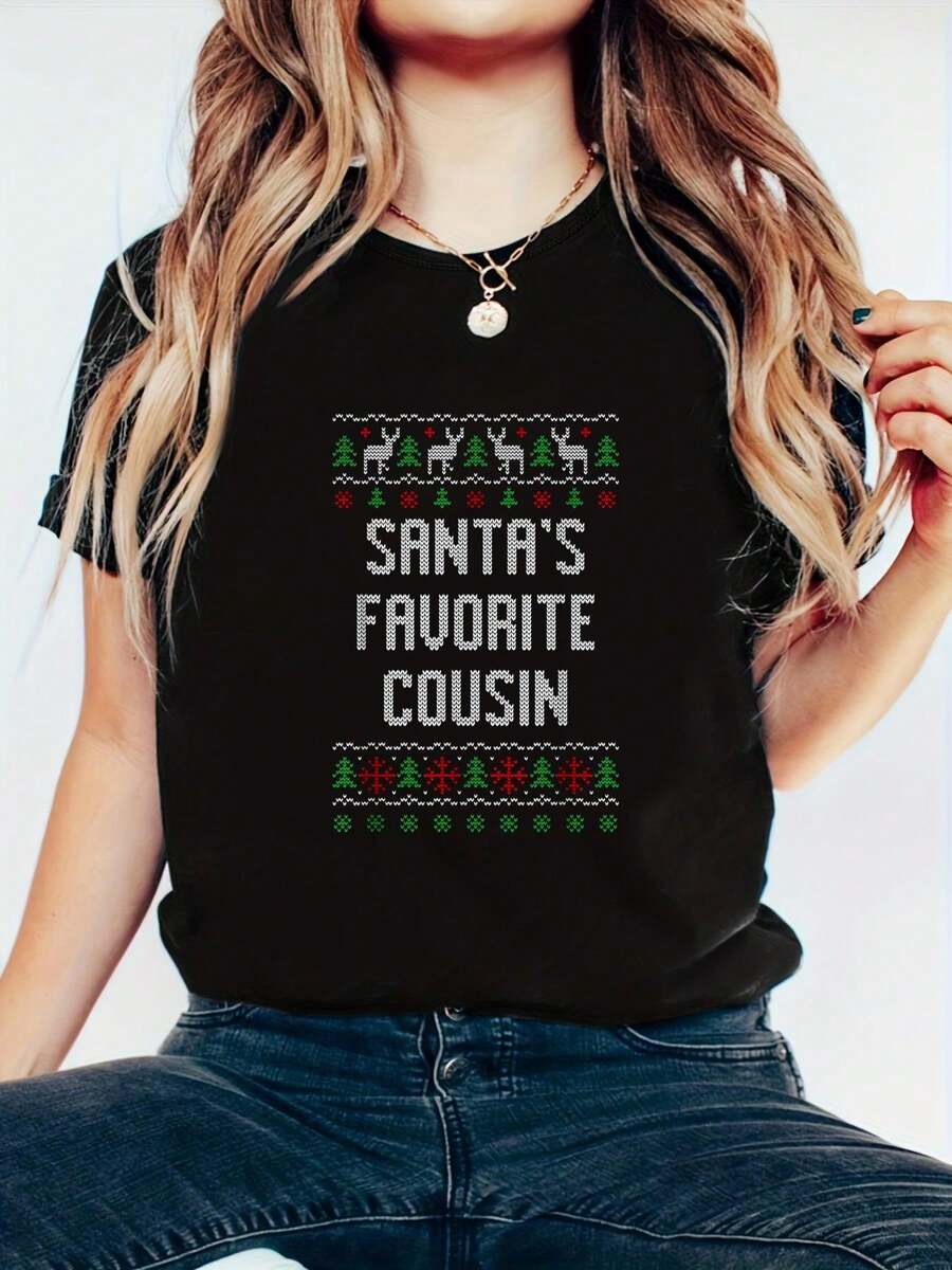 Camiseta de enfermera escolar, trabajo de enfermeras, escuela de enfermería - Camiseta impresa con letras de Feliz Navidad y copos de nieve, 100% algodón, top de mujer de otoño y Navidad - Óxido marrón - Ver 1