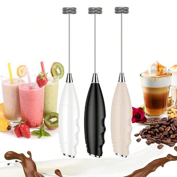 Electric Milk Frother, Different Colors Are Available For Selectionand Is Powered By A Dry Battery (Excluding AA Batteries). Equipped With A Detachable Mixing Head, Easy To Operate And Use. It Is A Very Practical Helper In The Kitchen.