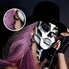 Pair Of Women's Acrylic Black Bat Pendant Earrings - Fun And Cute Design For Halloween Celebrations!