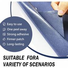Canvas Repair Patch, Strong Sticky Fabric Repair Tape, Self-Adhesive Fabric Patch For Sofas, Tote Bags, Clothing, Car Seats, Furniture (Grey, 3.5X79 Inch) - Linen Medium Grey - View 8
