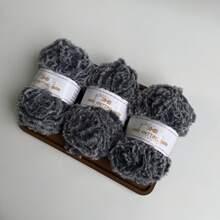 3 Groups Of 50g, Total 150G Faux Fur Yarn [1387] Feather Yarn Thread Skeins, Suitable For Weaving Hats, Scarves, Home Products, 100% Polyester, Approx. 32m/34 Yards Per Skein