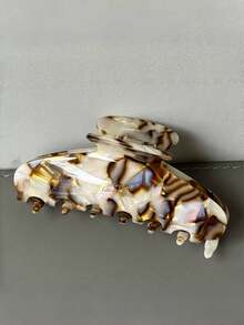 4pcs/1pc Acetate Fiber Hair Clips, Fashionable Acetate Fiber Hair Claws, High-Quality Clips, Nape Hair Clips, Women's Headwear, Hair Accessories, New Design, Warm For Autumn/Winter, Elegant Style, Nape Hair Claws, Suitable For Women And Girls, Holiday Gift, Daily Wear Elegant Claw Clip - Multicolor - View 16