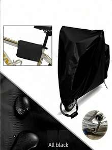 1pc Oxford Cloth Waterproof Dustproof Rainproof Cover, Outdoor Bicycle Cover Suitable For 2 Bicycles, Waterproof, Anti-UV, Dustproof, Windproof, With Lock Hole, Fit For Mountain Bike, Road Bike And Electric Bicycle - Multicolor - View 12