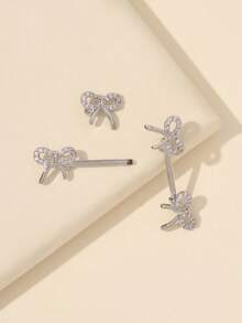 1 Pair Rhinestone Butterfly Shaped Elegant Women Nipple Rings