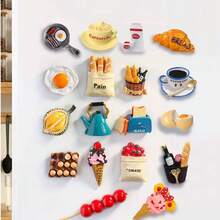 1pc/5pcs/7pcs/9pcs/11pcs/12pcs Food Fridge Magnets, Cute Decorative Magnets, Strong Resin Magnets For Kitchen, Home, Office - Multicolor - View 3