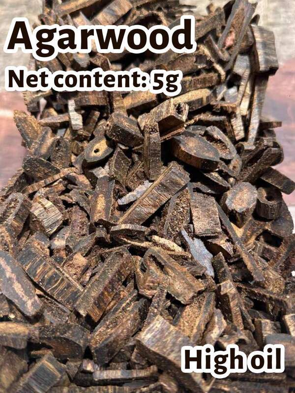 5g, natürliches Agarholz, Aromatherapie, rein natürlich, hochwertig ölhaltiges Agarholz, für den Gebrauch in Innenräumen, süßer Weihrauch, Nektar-Duft, langanhaltender Duft, Schlafzimmer, Arbeitszimmer, Büro, Lässig, Yoga, Meditation, Entspannung