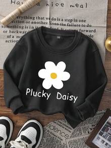 3件套女婴休闲印花圆领套头卫衣，秋冬季，可爱的幽灵和南瓜印花为每个宝宝带来欢乐和幸福！ - 黑色 - 查看 2