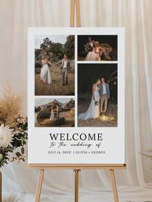 Printable Wedding Welcome Sign Template (With Image), Welcome To Our Love Story Wedding Day Welcome Sign, Newlyweds Wedding Reception Poster - Multicolor - View 1