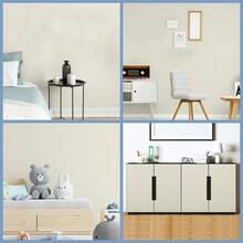 Arthome 40x310CM Pegatina de Vinil,Papel de Tapiz autoadhesivo,Papel Pintado PVC Impermeable, a prueba de Aceite, para Decoración y Revestimiento de mueble, Encimera,Estante,Patrón de tela Beige - Patrón tela gris - Ver 5