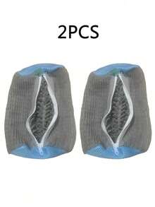 Shoe Washing Machine Bag – 2PCS Reusable Laundry Shoe Bag For Washer & Dryer – Zipper Plush Sneaker Cleaning Bag For Shoes, Gym, Tennis, Boots & Delicate Footwear - Multicolor - View 15