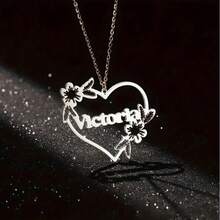 Personalized Customized Name Love Necklace - Stainless Steel - Exquisite Love Necklace - Valentine's Day Gift For Her - Birthday Gift - Multicolor - View 6