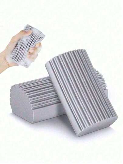 1 Stück Reinigungsschwamm und Staubtuch Set, für Boden, Lüftung, Spiegel, Deckenventilator und Spinnweben Reinigung, kein Staubaufwirbeln und -verteilen