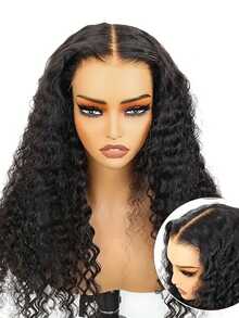 Eulisi 13X4 Transparent Lace Front Wigs Human Hair Deep Wave Lace Wig Pre Plucked With Baby Hair 150% Density Lace Frontal Wigs For Women Natural Hairline Natural Color - Black - View 23