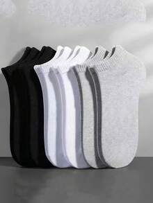 10/20 Pairs Women Short Socks, Thin Casual Fashion Low Vamp Summer Short Tube Socks - Multicolor - View 3