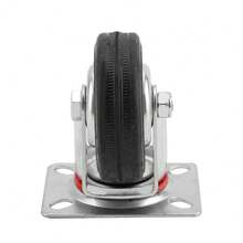 COSHANO Ruedas giratorias rueda loca 3" 76mm juego de 4 muebles plataformas mesas - Gris - Ver 3