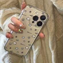 Adorable Funda de Teléfono Móvil Transparente Premium con Diseño de Espina de Pescado para 15/15Plus/15Pro/15Promax,  14/14Plus/14Pro/14Promax,  13/13Pro/13Promax,  12/12Pro/12Promax,  11/11Pro/11Pro Max,  7/8 Plus,  XR/XSMax Anti-Caída, Carcasa Protectora, Popular - transparente - Ver 4