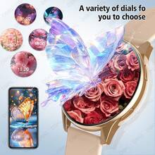 New Smart Watch, 1.28-Inch High-Definition Display, Wireless Calling With Seamless Connectivity, Customizable Wallpaper, Compatible With Android And IOS Systems, Includes Fitness Tracking, Message Notifications And Music Control, Dual Interchangeable Straps, Suitable For Men And Women, A Perfect Gift - Multicolor - View 10