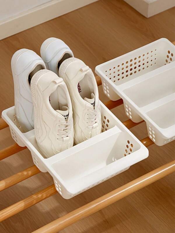 1pc Large Shoe Storage Box Storage Rack Storage Without Installation Shoe Cabinet Organization Storage Without Installation Shoe Rack Three-Layer Vertical Shoe Rack, Space-Saving Dust-Proof Slipper Storage Box, Multi-Purpose Plastic Shoe Rack, Shelf Basket