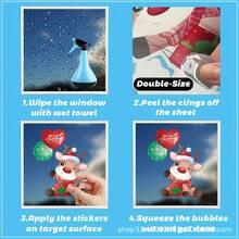 Christmas Wall Stickers Pack Cute Cartoon Aesthetic Vinyl Sticker Decals For Water Bottle, Laptop, Skateboard, Scrapbooking,