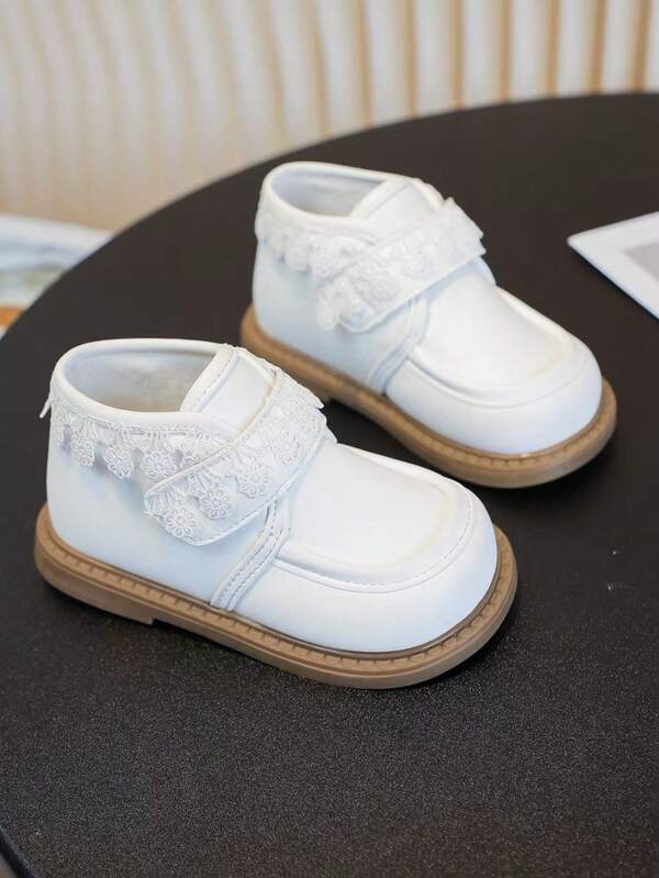 New Autumn/Winter Baby Boots, Warm Thermal Lining, Cute Floral Trim Booties!