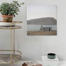 ​​Custom  Lake House Wall Art - 1:1 Size Matching Modern Minimalist Print For Living Room, Bedroom, Office Decor (24x36 Inch)​