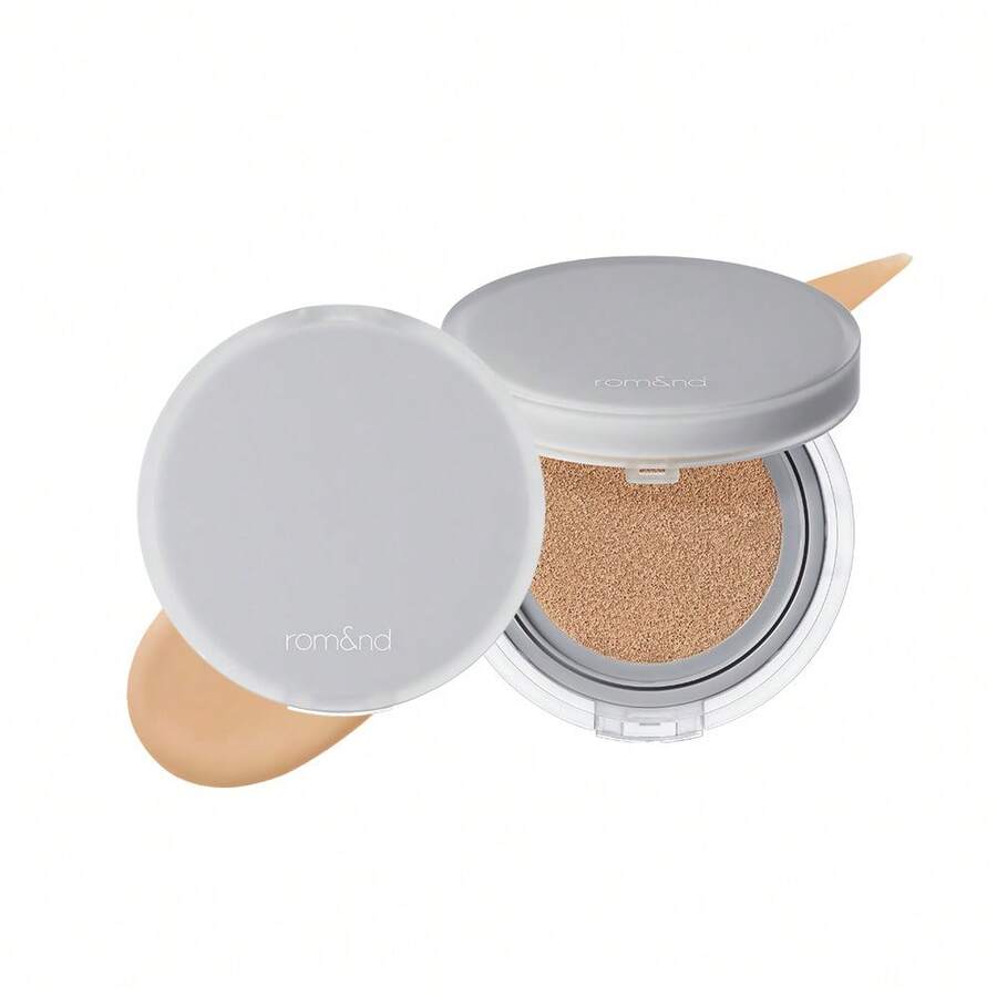 Rom&nd Nu Zero Cushion (Sand 25) Delivers Long-Lasting High Coverage With A Semi-Matte Finish For A Flawless Complexion Without Caking, Acting As Both A Makeup E And Fixer In A Thinly Layered Korean Foundation. - 1 Đếm (Gói 1) Cát 25 - Xem 1