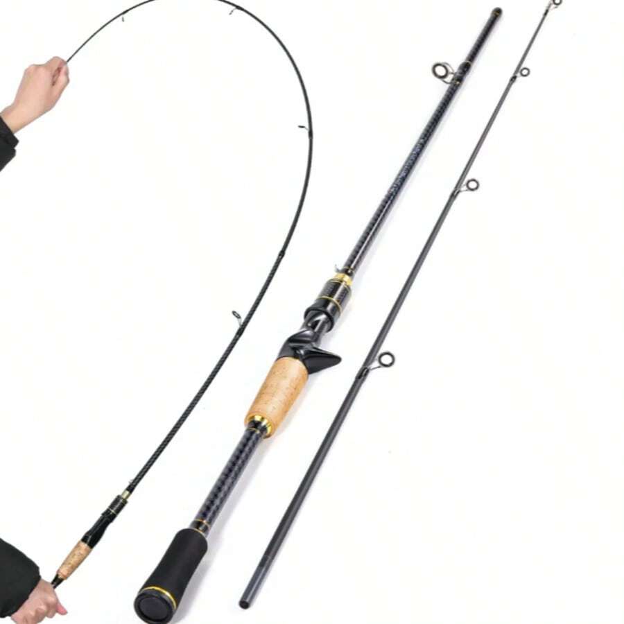 Carbon Telescopic Rod Reel 1.80m -10-25lb - màu đen - Xem 1