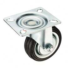 COSHANO Ruedas giratorias rueda loca 3" 76mm juego de 4 muebles plataformas mesas - Gris - Ver 2