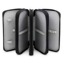 1 Stück großer schwarzer Federmäppchen, 72 Löcher, 4 Ebenen mit großer Kapazität, geeignet für Aquarellstifte, Marker, Pinsel, Gelstifte, Stationery Aufbewahrungsbox, Geschenk für Studenten zur Rückkehr in die Schule