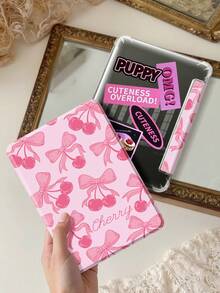 Ốp lưng Ebook họa tiết quả anh đào hồng tương thích với Kindle 6" thế hệ thứ 11 (phát hành năm 2024 và 2022) - Ốp lưng bảo vệ bằng TPU trong suốt siêu mỏng có chức năng tự động đánh thức/ngủ cho Kindle Paperwhite thế hệ thứ 12 năm 2024, có thể tùy chỉnh DIY - Dùng hàng ngày và làm quà tặng ngày lễ - Nhiều màu - Xem 2