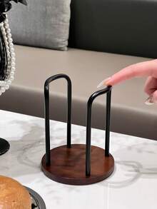 Wood Bathroom Cup Holder 3oz-12oz, Stylish Walnut Disposable Cup Dispenser, Plastic Mouthwash Cup Storage Organizer For Cups (Under 3.35in Diameter) -Perfect For Office, Kitchen, Gym, School Or Cafes(Need To Required)