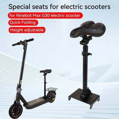 适用于 Ninebot Segway MAX G30 电动滑板车的舒适减震升级座椅，可调节高度鞍座部件