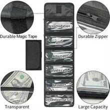 6 Cash Storage Boxes With Zipper Pockets, Cash Ticket Storage Box, Envelope Wallet Purse For Budget, Receipts, Cash And Other Storage, Perfect Valentine's Day, Father's Day, Mother's Day Gift - màu đen - Xem 2