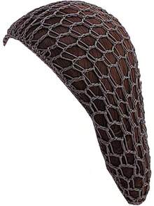 Women Soft Rayon Snood Hat Hair Net Crocheted Hair Net Mix Colorshalloween - Fw-12-灰色 - 查看 1