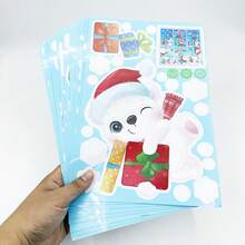 Christmas Wall Stickers Pack Cute Cartoon Aesthetic Vinyl Sticker Decals For Water Bottle, Laptop, Skateboard, Scrapbooking,