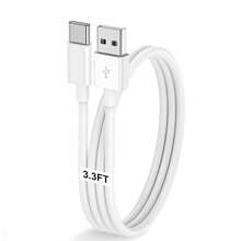 1~3 条 USB A 转 USB C 快速充电线，3 英尺/6 英尺长车载充电器 Type C 线，兼容 17 16 15 Pro/Pro Max/Plus，兼容三星 Galaxy S25 S24 S23 S22 S21 S20 S10 A55 A54 翻盖手机 - 白色 - 查看 14