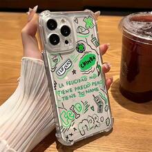 Funda para 16 15 14 13 12 11 Pro XXR XXSMAX 8 Plus - Transparente, Suave y Anticaídas con Diseño de Graffiti del Cantante Feid Ferxxo17  17promax - transparente - Ver 5