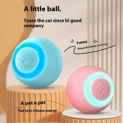 Gravity Intelligent Rolling Ball, Smart Electric Pet Toy, USB Rechargeable, Cat Interactive Toy, Available In Multiple Colors. Suitable For Kitten, Helps Cats Relieve Stress And Boredom, Activates Cat's Hunting Instinct Through Movement. Product Size Fits Cats Of Different Sizes, Cats Feel No Threat And Their Hunting Nature Is Triggered.